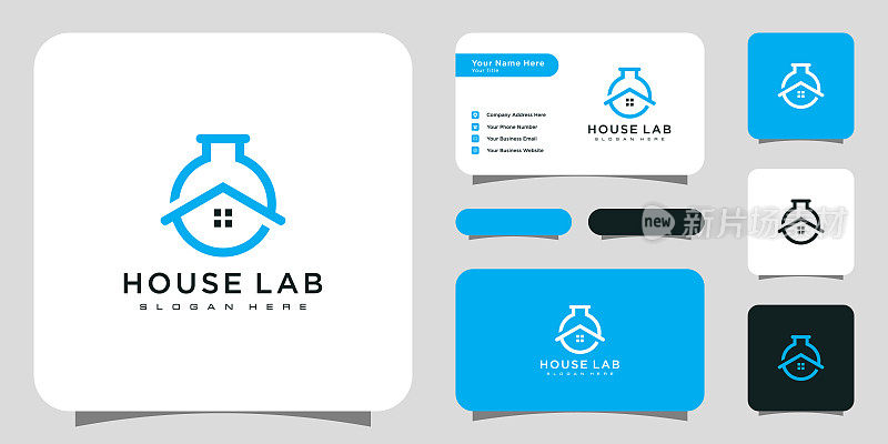 House lab家庭实验室标志